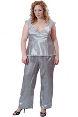 Women's Plus Size Charmeuse Camisole Pajama Set #2078X