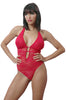 Women's Plus Size All Over Lace Halter Teddy #1073X