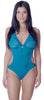 Women's Plus Size Fine Mesh Cut Out Thong Teddy #1085X