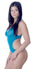 Women's Plus Size Fine Mesh Cut Out Thong Teddy #1085X