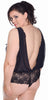 Women's Plus Size Fine Mesh Sexy Deep-V Thong Teddy #1107X