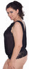 Women's Plus Size Fine Mesh Sexy Deep-V Thong Teddy #1107X