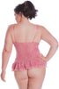 Plus Size women's Open Cups Bustier and G-String 2 Piece Set #1109X/XX