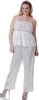 Women's Plus Size Lace Camisole Pajama Set #2049X