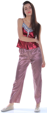 Women's Satin Camisole Pajama Set #2067