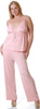 Women's Plus Size Microfiber Camisole Pajama Set #2077X