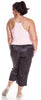 Women's Plus Size Microfiber Camisole Pajama Set #2084X