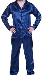 Men's Classic Charmeuse Long Pajama Set #2093 (S-3X)