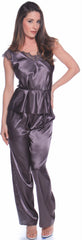 Women's Plus Size Charmeuse Camisole Pajama Set #2098X