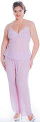 Women's Plus Size Georgette Camisole Pajama Set #2104X