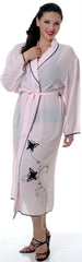 Women's Plus Size Georgette Long Wrap Robe  #3008X