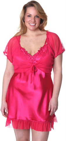 Women's Super Plus Size Fishnet Short Jacket #3066XX