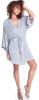 Women's  Short Kimono Wrap Robe #3080/X (S/M-3X/4X)