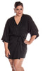 Women's  Short Kimono Wrap Robe #3080/X (S/M-3X/4X)
