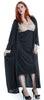 Women's Knitted Lacey Long Kimono Wrap Robe #3083/X/XX