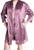 Men's Silky Satin Classic Short Kimono Robe and Boxer Short Set #30888195/X