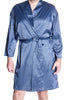Men's Silky Satin Classic Short Kimono Robe and Boxer Short Set #30888195/X
