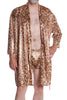 Men's Metallic Foil Short Kimono Robe #3108