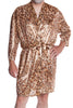 Men's Metallic Foil Short Kimono Robe #3108