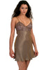 Women's Iridescent Chemise with Lace #335AX
