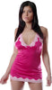Women's Poly/Spandex Chemise with Lace #4037