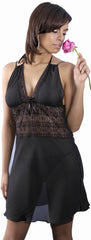 Women's Georgette Chemise with Lace #4053
