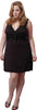 Women's Plus Size Microfibre Chemise with Lace #4054x (1x-6x)