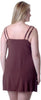 Women's Plus Size Microfibre Chemise with Lace #4054x (1x-6x)