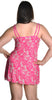 Women's Plus Size Microfibre Chemise with Lace #4054x (1x-6x)