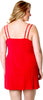 Women's Plus Size Microfibre Chemise with Lace #4054x (1x-6x)