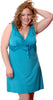 Women's Plus Size Microfibre Chemise with Lace #4054x (1x-6x)