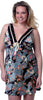 Women's Plus Size Matte Satin Chemise with Lace #4061x (1x-3x)