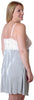 Women's Plus Size Crystal Pleat Chemise with Lace #4066X (1x/2x-7x/8x)