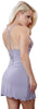 Women's Microfibre Chemise with lace #4067