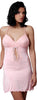 Women's Microfibre Chemise with lace #4067