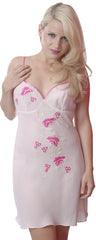 Women's Georgette Chemise with Embroideries #4069