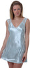 Women's Plus Size Silky Chemise with Lace #4070x (1x-3x)