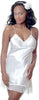 Women's Silky Chemise with Lace #4075