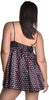 Women's Plus Size Printed Silky Chemise with Lace #4076X (1x-3x)
