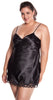 Women's Plus Size Silky Chemise or Slip with Lace #4077X (1x-6x)