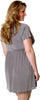 Women's Plus Size Microfibre Chemise with Lace #4082X (1x-6x)