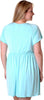 Women's Plus Size Microfibre Chemise with Lace #4082X (1x-6x)