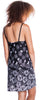 Women's Border Print Knitted Chemise + Robe Set #41243085/X/XX
