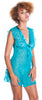 Women's Clip Jacquard Chiffon Chemise  #4131