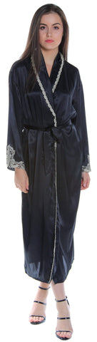 Women's Charmeuse Long Robe #488G/X