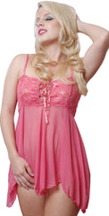 Women's Mesh Babydoll with G-String #5174