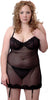 Women's Plus Size Mesh Babydoll with G-String #5214x (1x-3x)