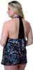 Women's Plus Size Printed Charmeuse Babydoll with G-string #5219x (1x-3x)