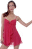Women's Plus Size Printed Chiffon Babydoll with G-String #5220x (1x-6x)