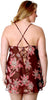 Women's Plus Size Printed Chiffon Babydoll with G-string #5221x (1x-6x)